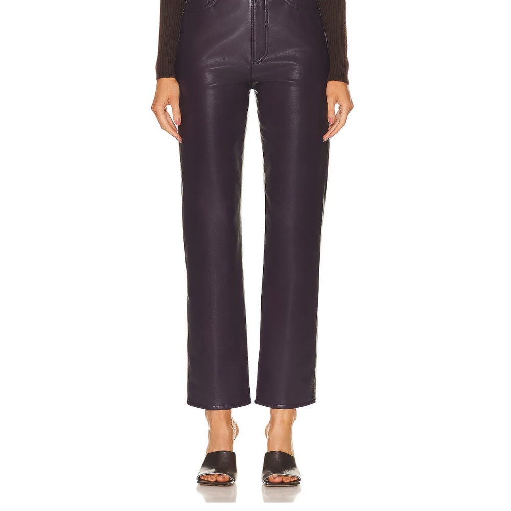 AGOLDE Recycled Leather 90'S Pinch Waist Pants
